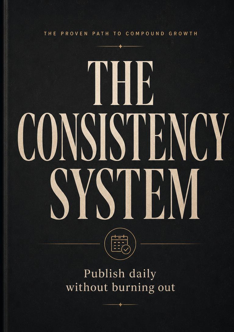Ebook cover: The Consistency System